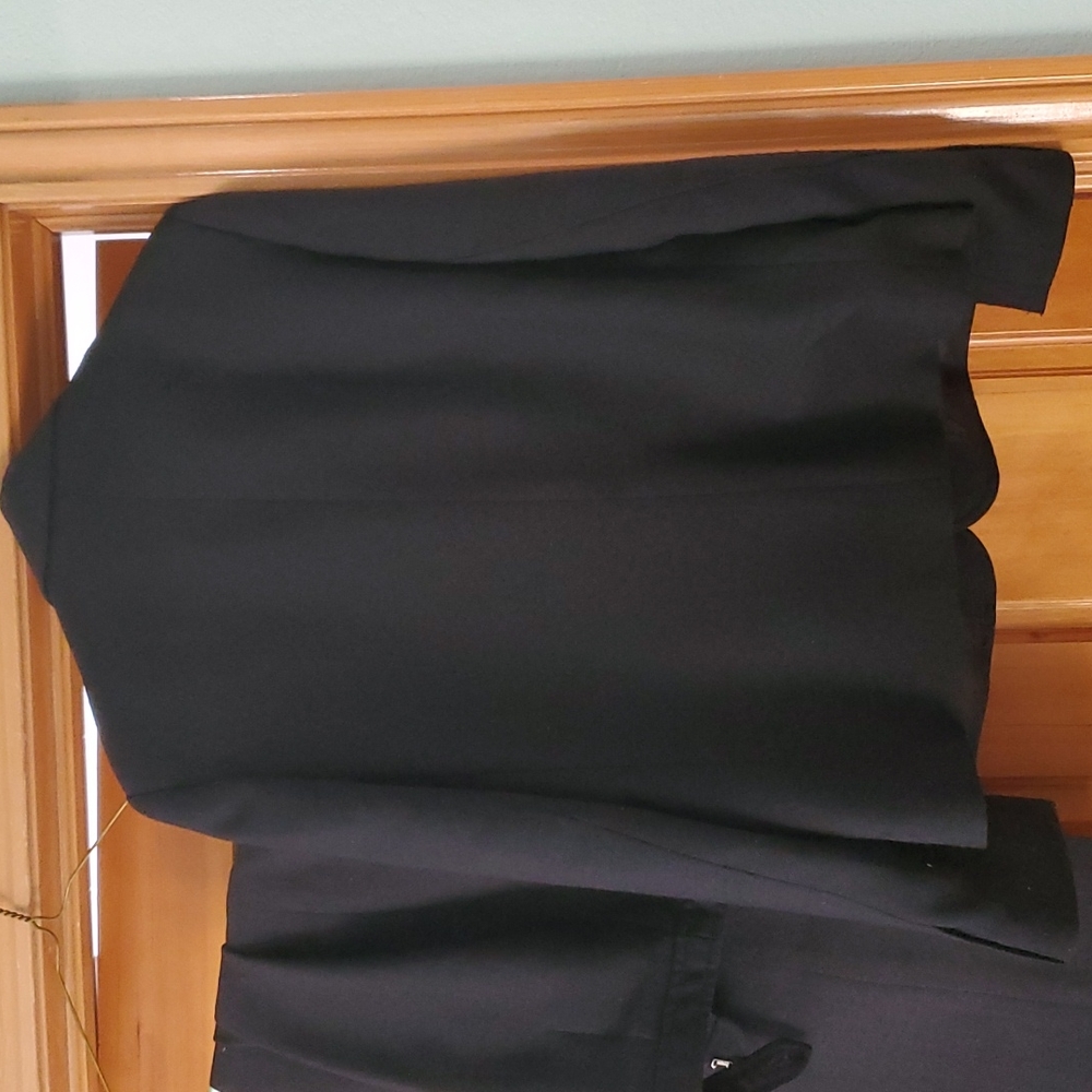 RARE Evan-Picone Vintage Black Linen Pants Suit Size 8 - Picture 13 of 16